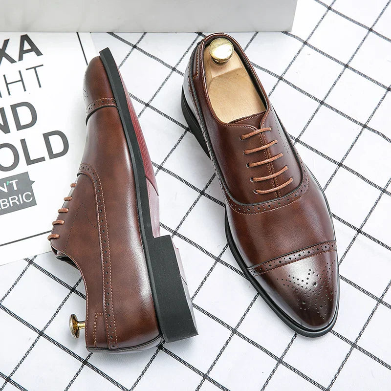 Chaussures à lacets pour homme - Marron