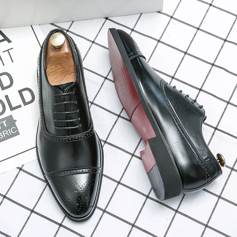 Chaussures à lacets pour homme - Noir