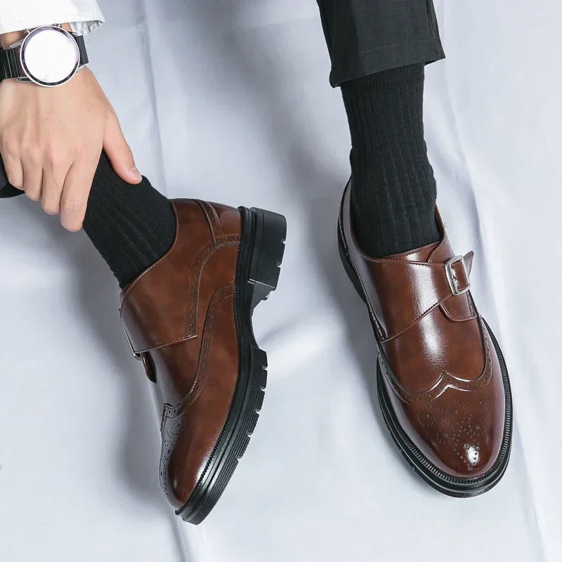 Chaussures habillées homme à boucle - image 6