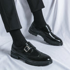Chaussures habillées homme à boucle - Noir