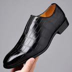 Chaussures habillées homme effet croco - image 3