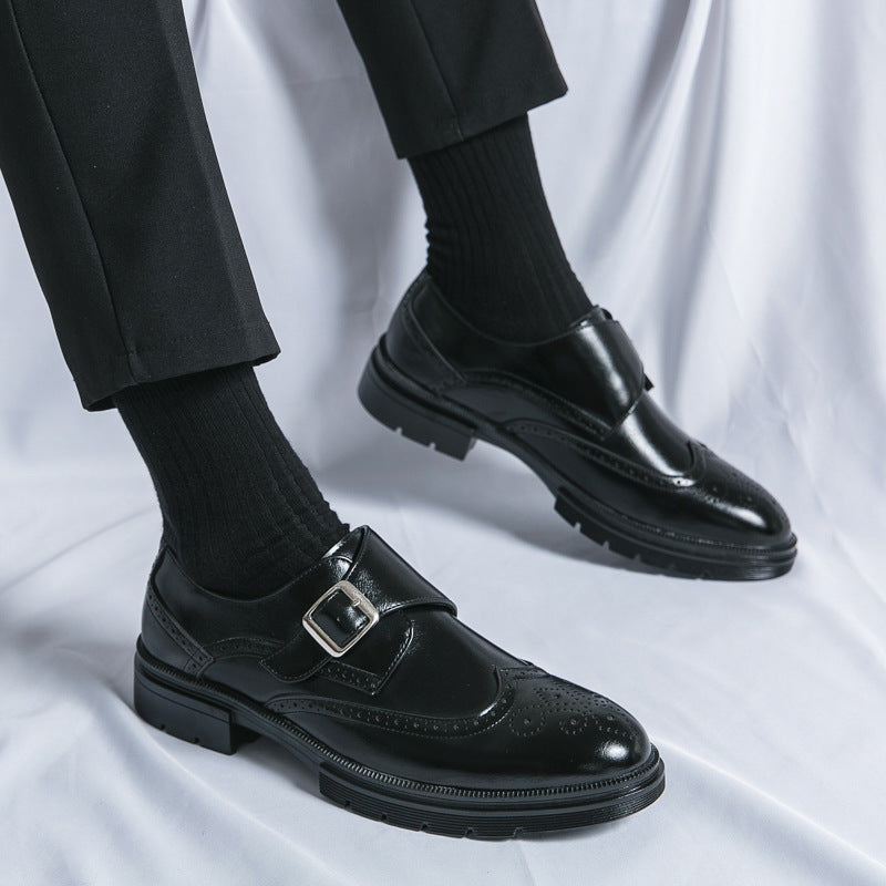 Chaussures homme à bride perforées - image 5