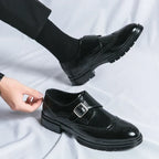 Chaussures homme à bride perforées - image 8