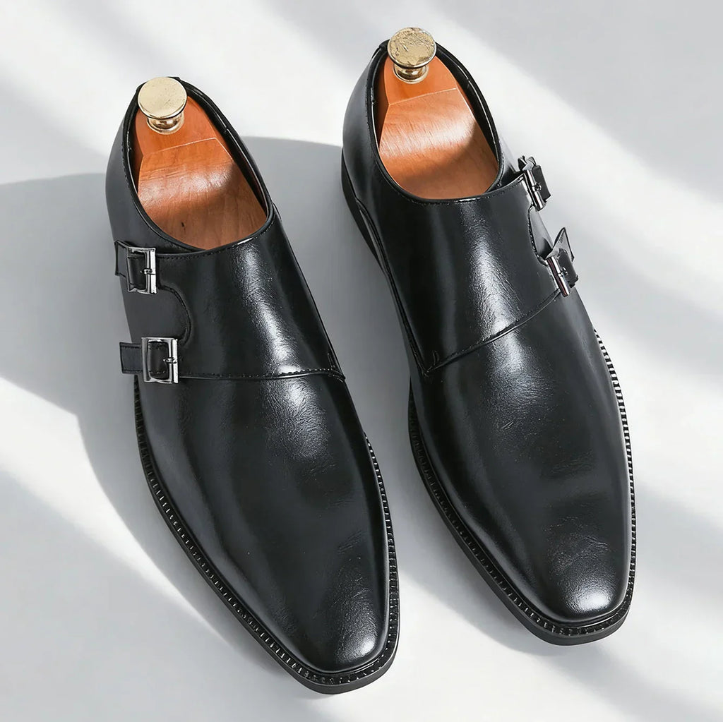 Chaussures homme à double boucle - image 6