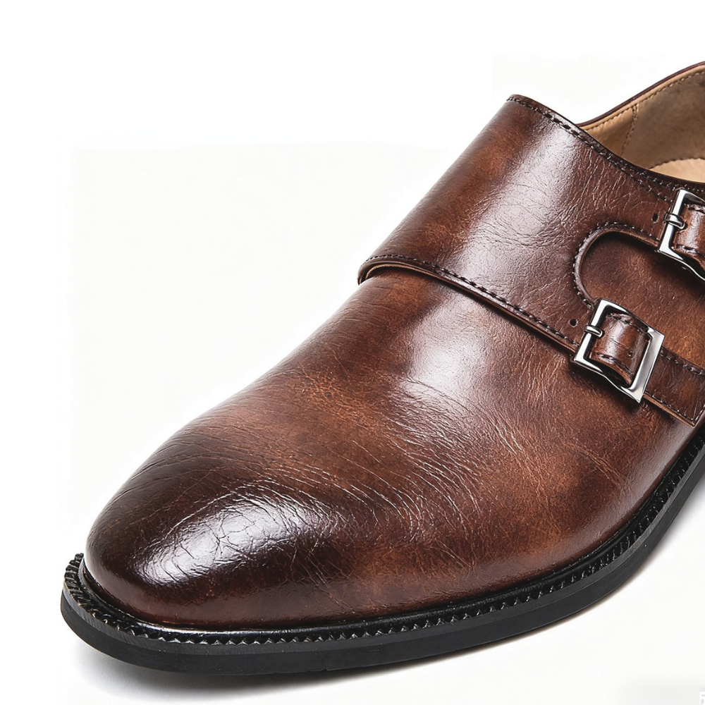 Chaussures homme à double boucle - image 8