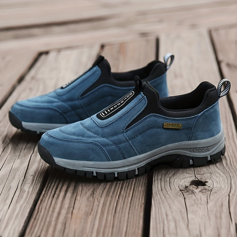 Chaussures homme à enfiler crantées - Bleu