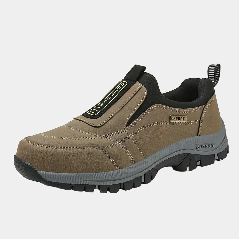 Chaussures homme à enfiler crantées - Kaki
