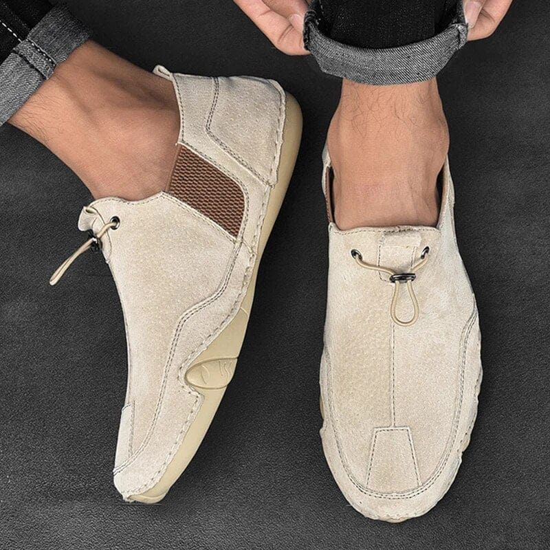 Chaussures homme à enfiler élastiquées - Beige