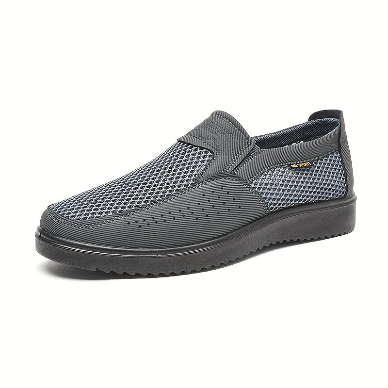 Chaussures homme à enfiler en maille - Gris