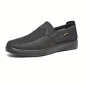 Chaussures homme à enfiler en maille - Noir