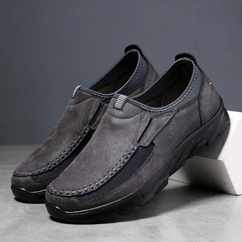Chaussures homme à enfiler - Gris