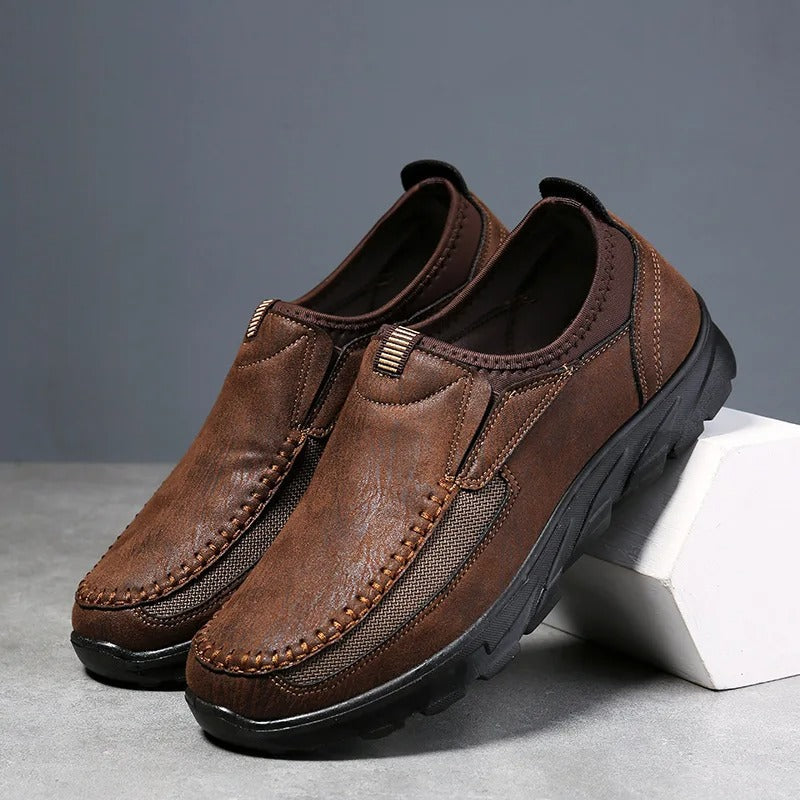Chaussures homme à enfiler - Marron foncé