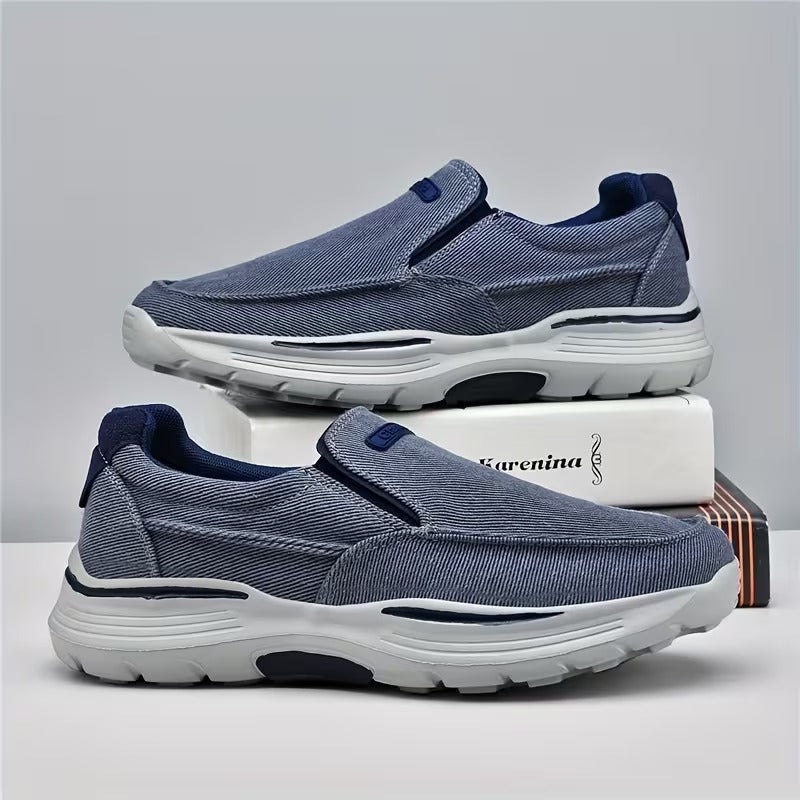 Chaussures homme à enfiler semelle épaisse - Bleu