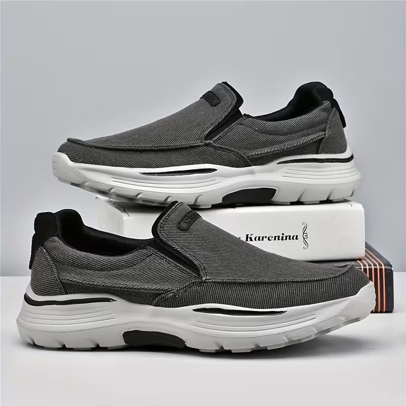 Chaussures homme à enfiler semelle épaisse - Noir