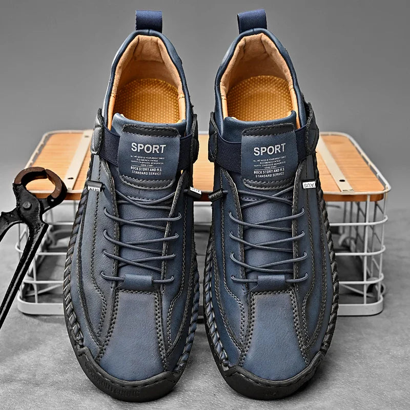 Chaussures homme à lacets bande élastique - image 4