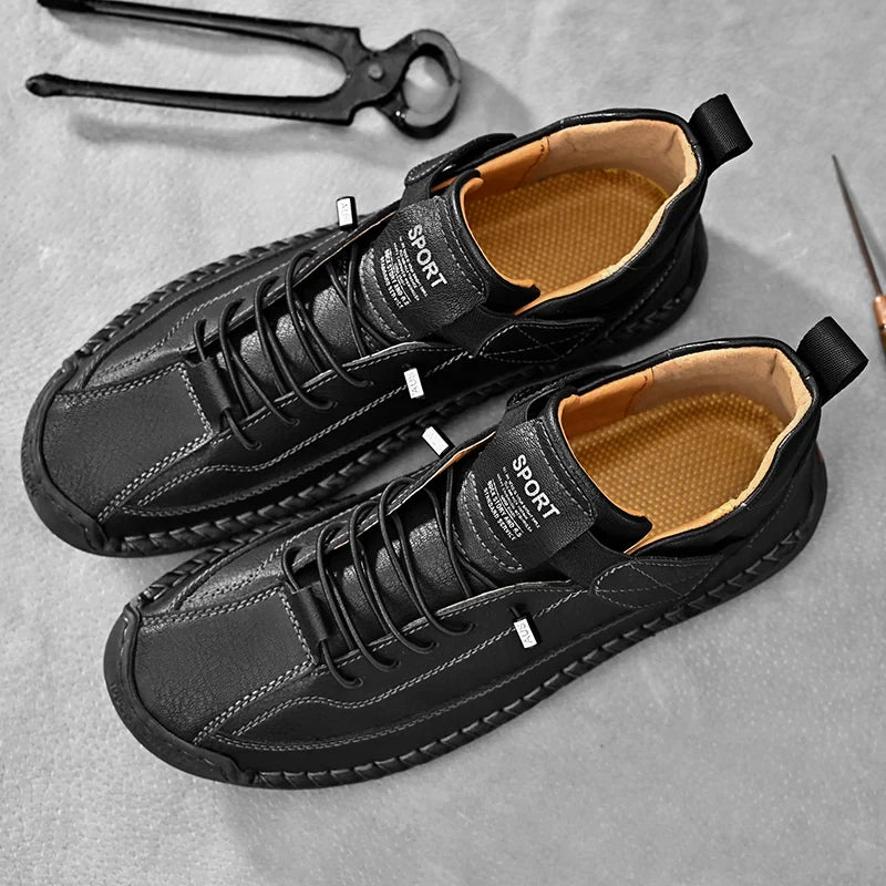 Chaussures homme à lacets bande élastique - image 5