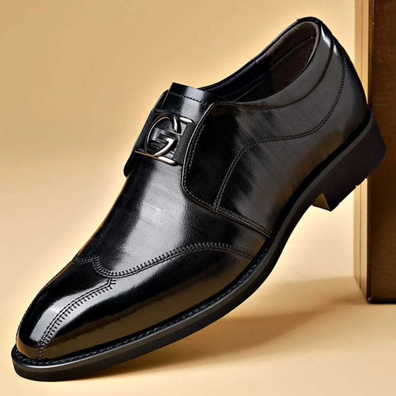 Chaussures homme à lacets bout allongé - image 3