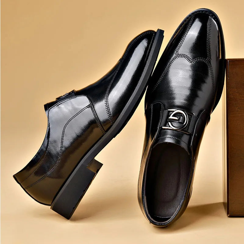 Chaussures homme à lacets bout allongé - image 5