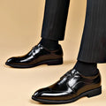 Chaussures homme à lacets bout allongé - Marron