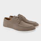 Chaussures homme à lacets et bout mocassin - Moka