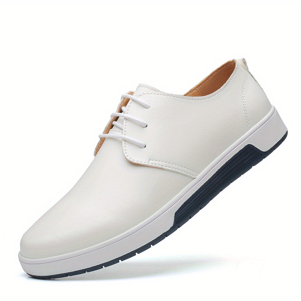 Chaussures homme à lacets perforées - Blanc