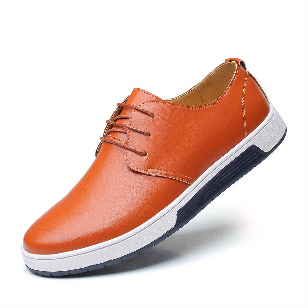 Chaussures homme à lacets perforées - Marron clair