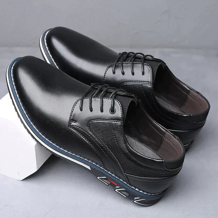 Chaussures homme à lacets semelle épaisse - Noir