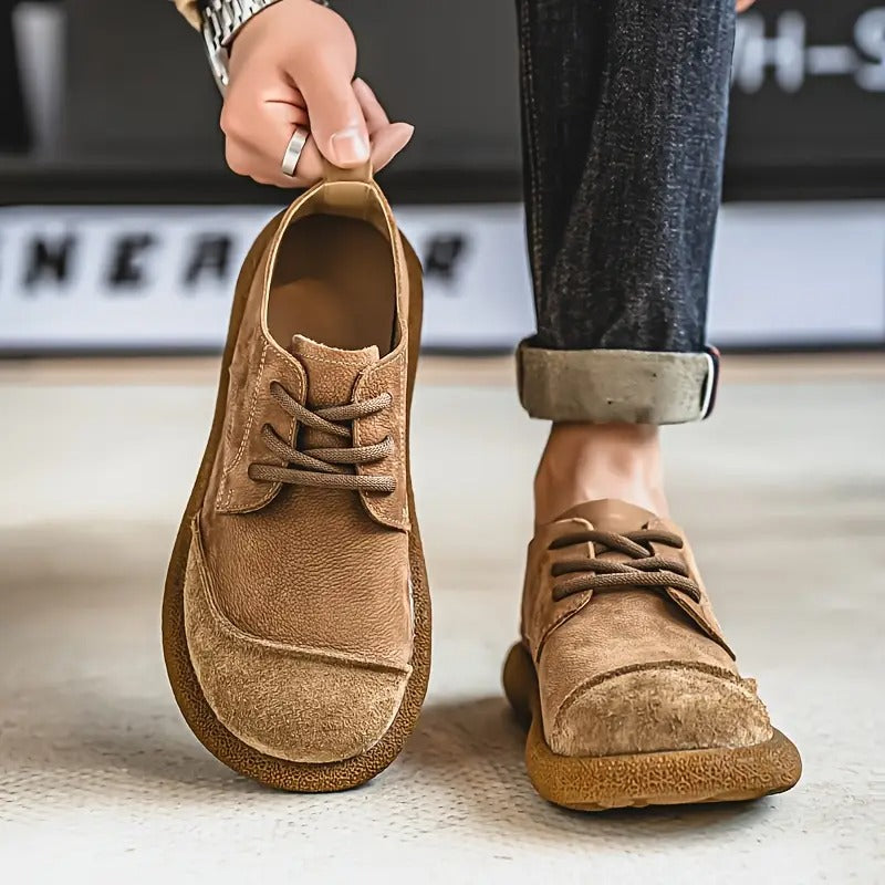 Chaussures Homme en Daim Rétro à Lacets – Style Décontracté Confortable - image 4