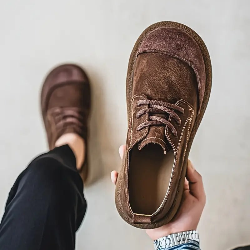 Chaussures Homme en Daim Rétro à Lacets – Style Décontracté Confortable - image 11