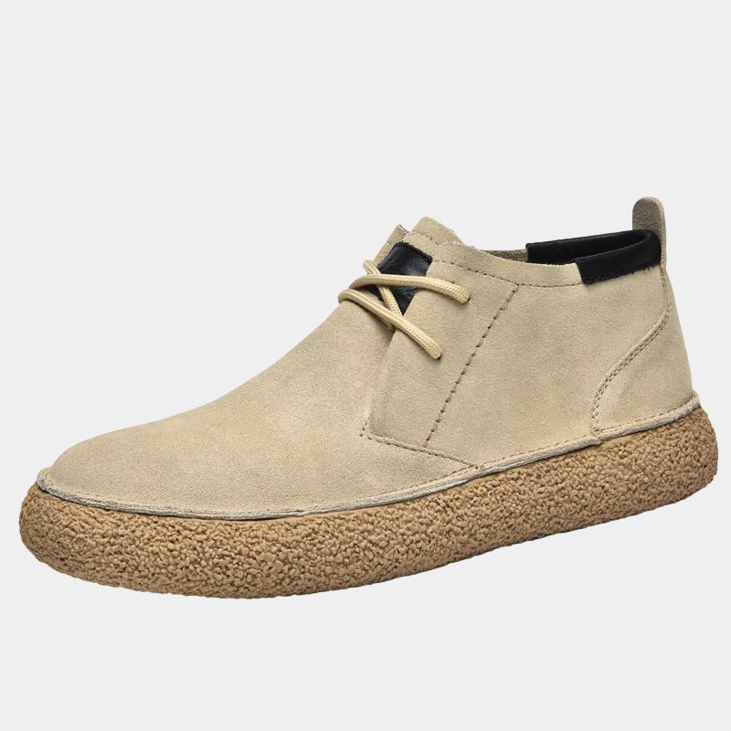 Chaussures homme montantes à lacets - Beige