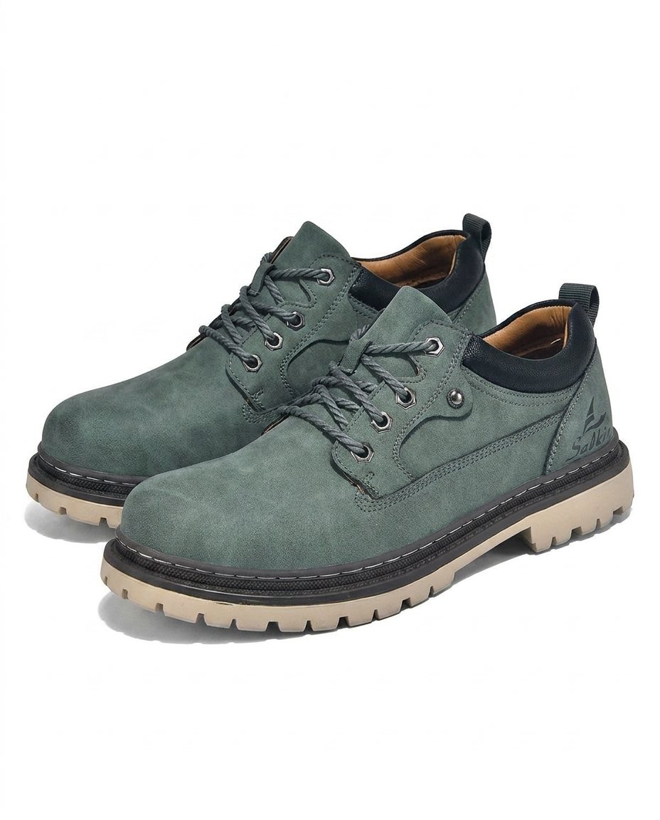 Chaussures homme semelle crantée - Sarcelle