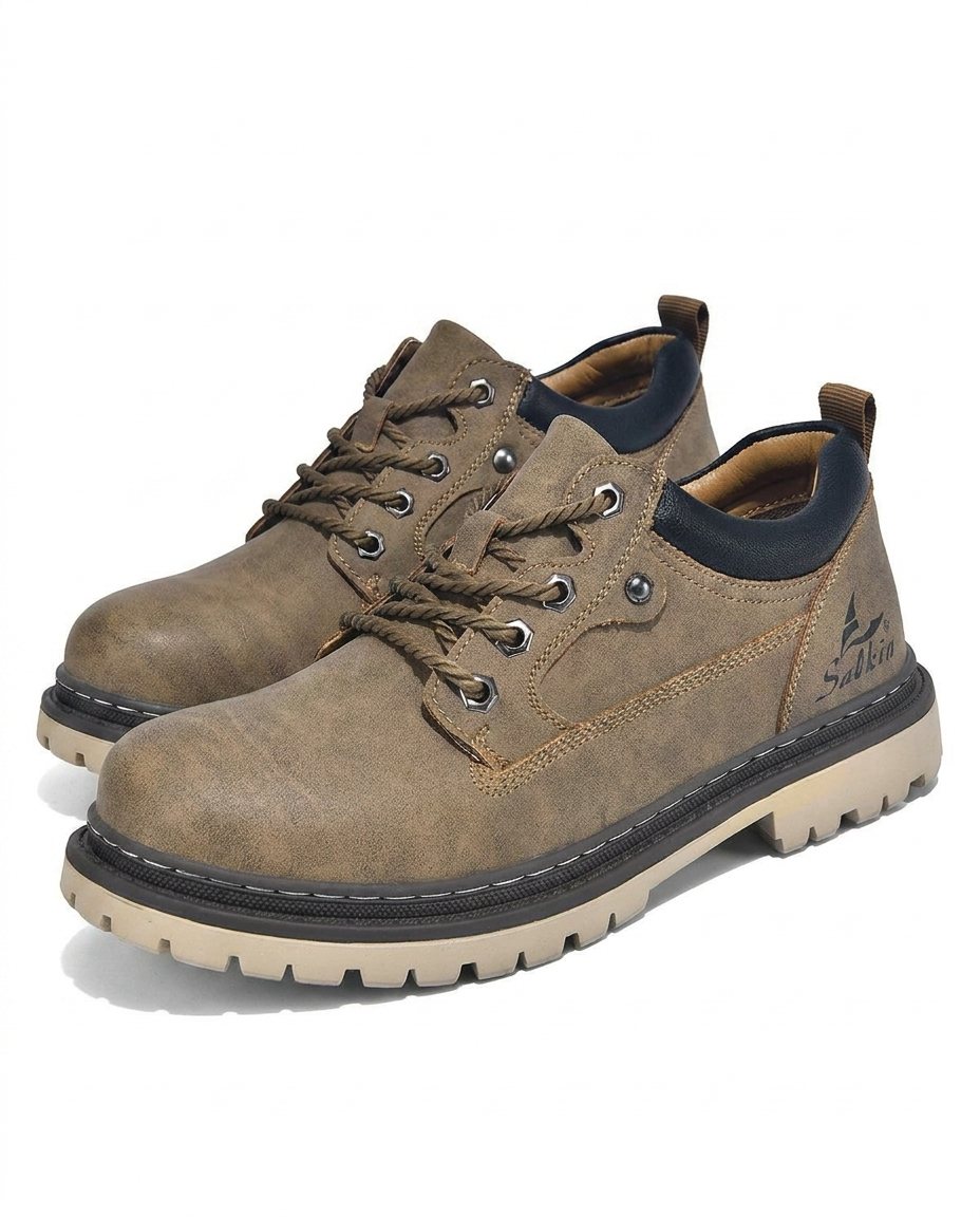 Chaussures homme semelle crantée - Taupe