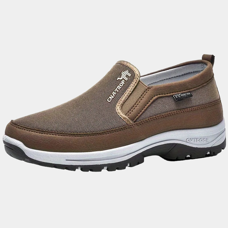 Chaussures homme textile souple - Marron