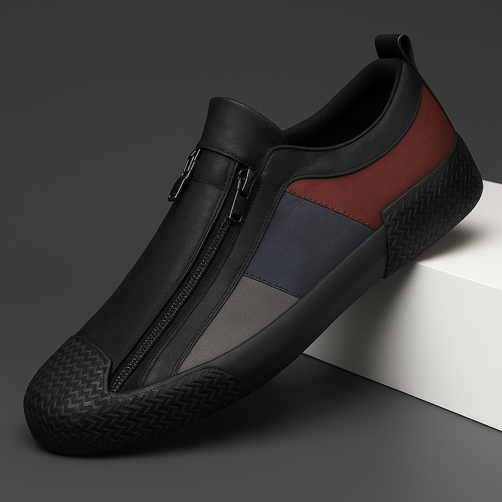 Chaussures homme zippées - Noir pur