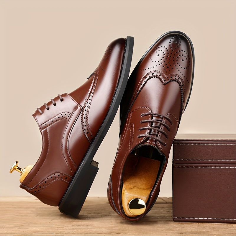 Chaussures richelieu homme perforées - Brun clair