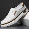 Chaussures sans lacets pour homme avec côtés élastiques - Blanc