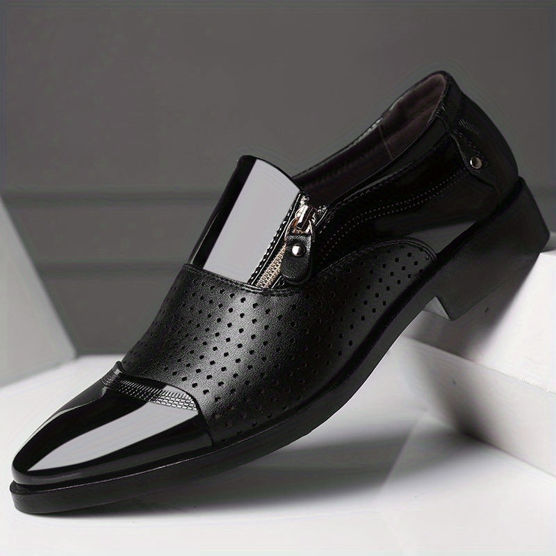Chaussures ville homme zippées - Noir pur