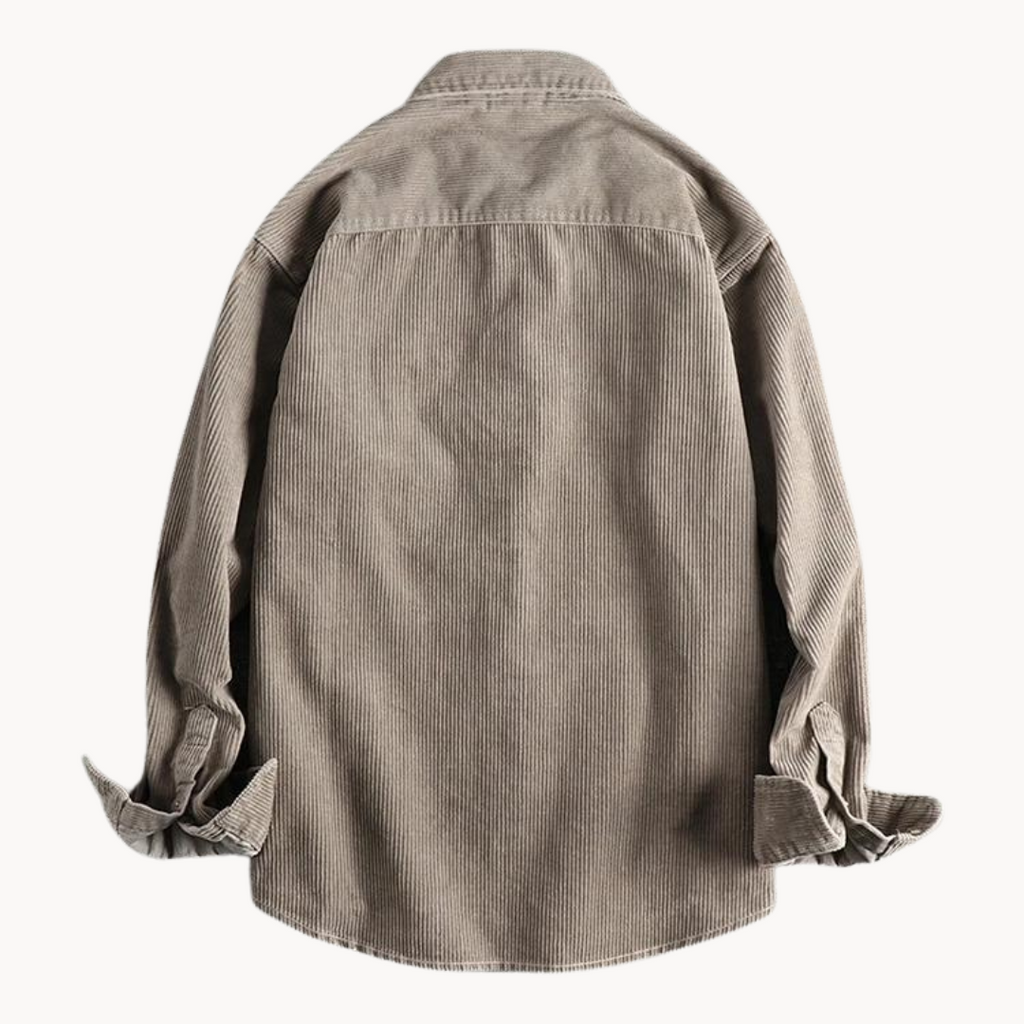 Chemise Boutonnée à Texture Côtelée pour Homme – Chemise Décontractée et Structurée - image 2