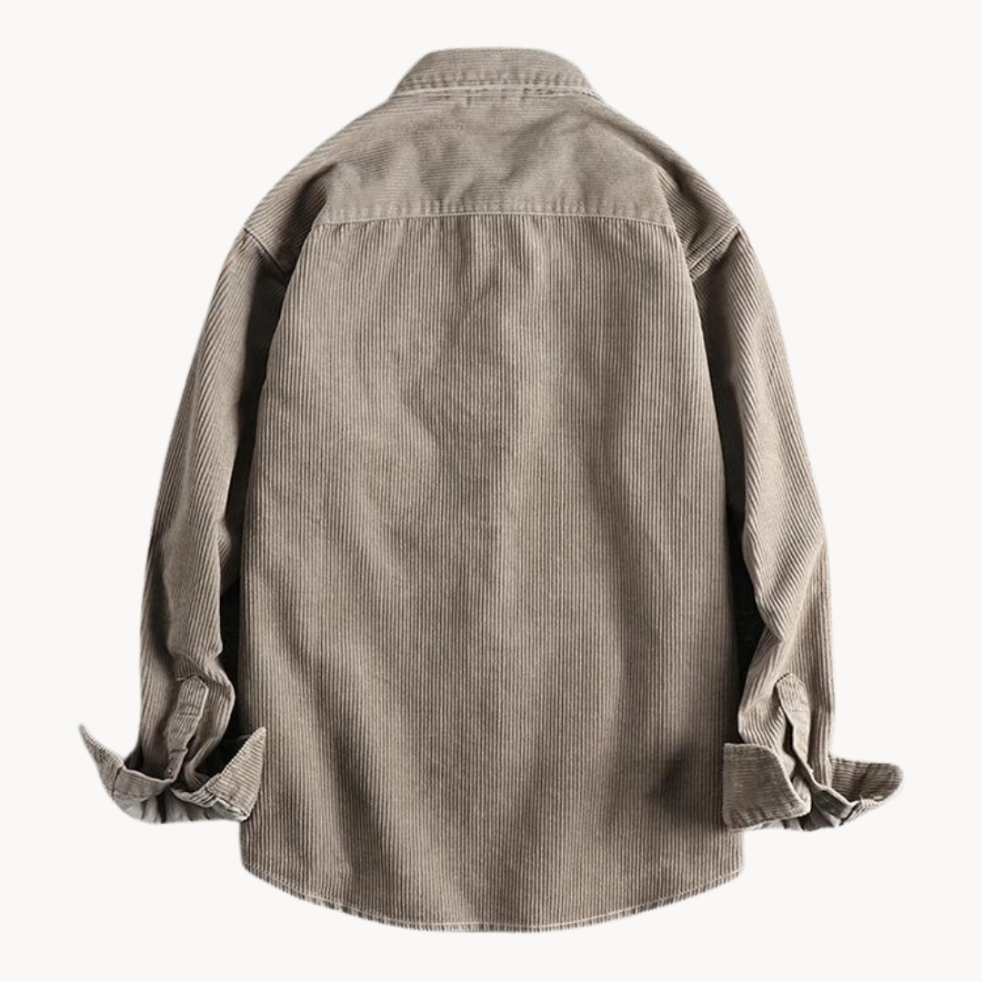Chemise Boutonnée à Texture Côtelée pour Homme – Chemise Décontractée et Structurée - image 2