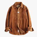 Chemise Boutonnée à Texture Côtelée pour Homme – Chemise Décontractée et Structurée - Orange