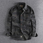 Chemise boutonnée homme - Casual et polyvalente - Noir