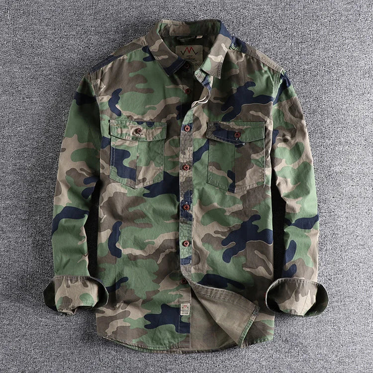 Chemise boutonnée homme - Casual et polyvalente - Vert