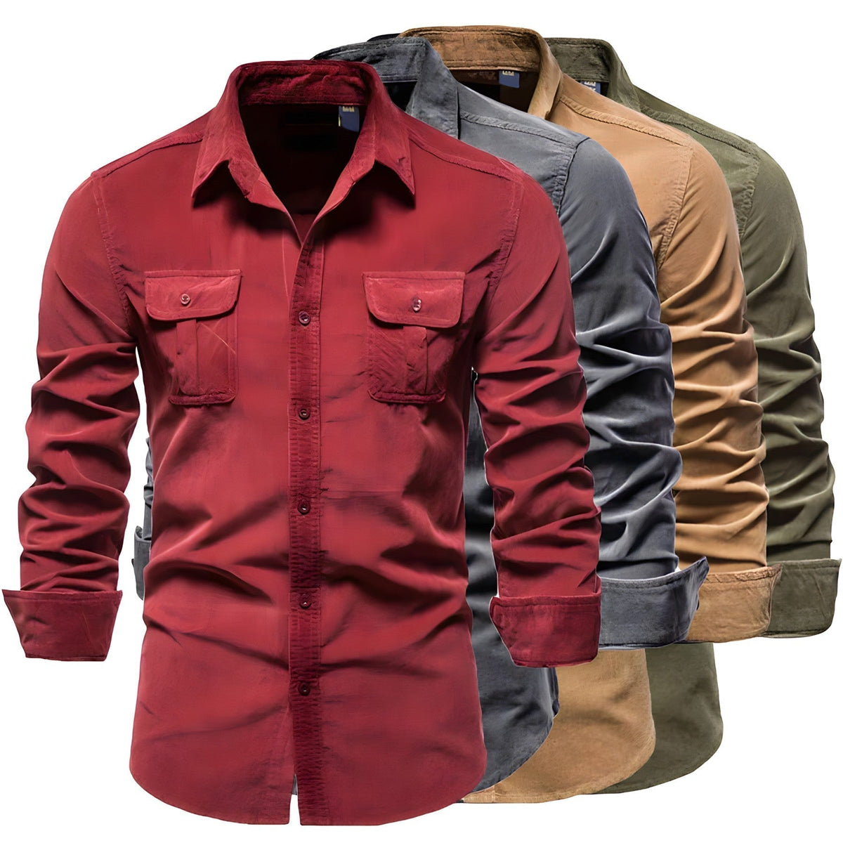 Chemise casual homme coton – Coupe regular, confort et style décontracté - image 1