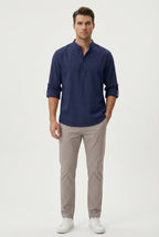 Chemise d’Été Homme en Lin – Manches Relevées Respirante - image 7