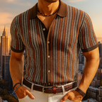 Chemise en Coton Biologique – Chemise Boutonnée Motif Chevrons Moderne - image 8