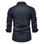 Chemise en Denim de Coton pour Homme - image 4
