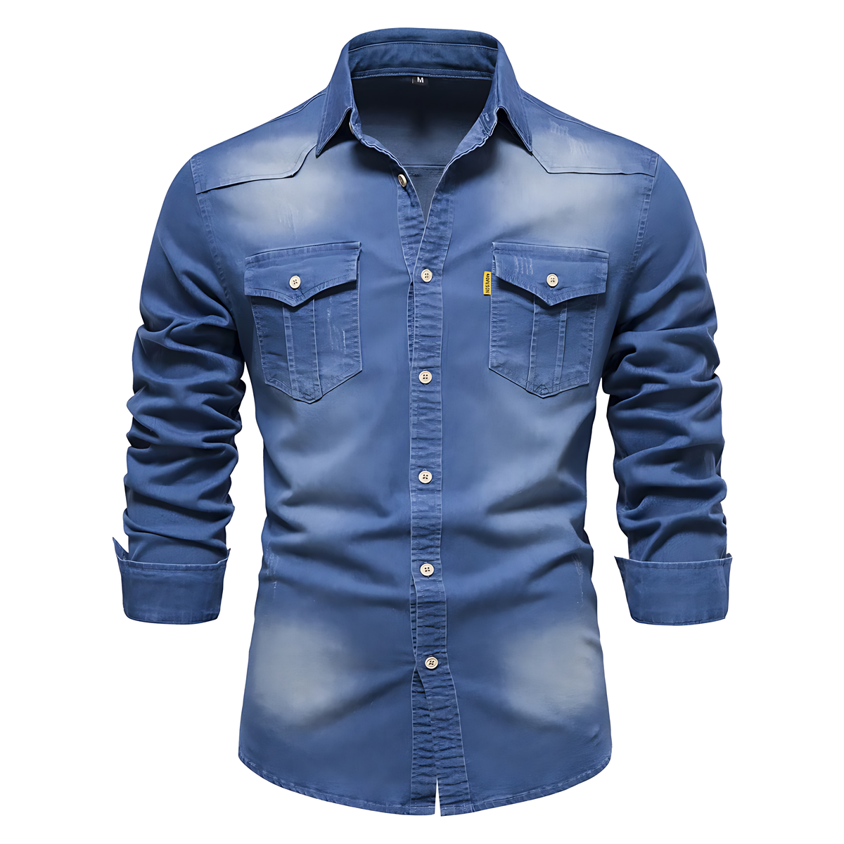Chemise en Denim de Coton pour Homme - image 5
