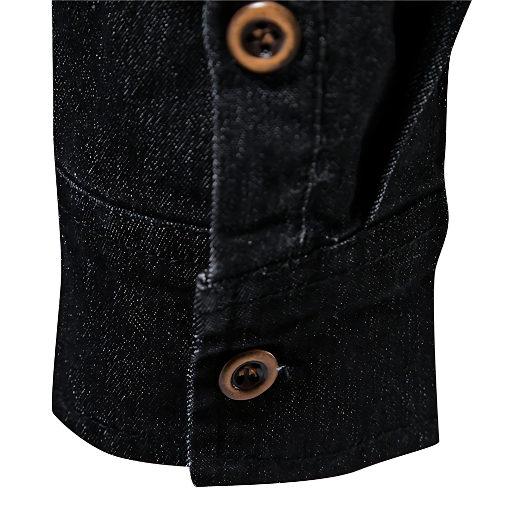 Chemise en Denim de Coton pour Homme - image 9