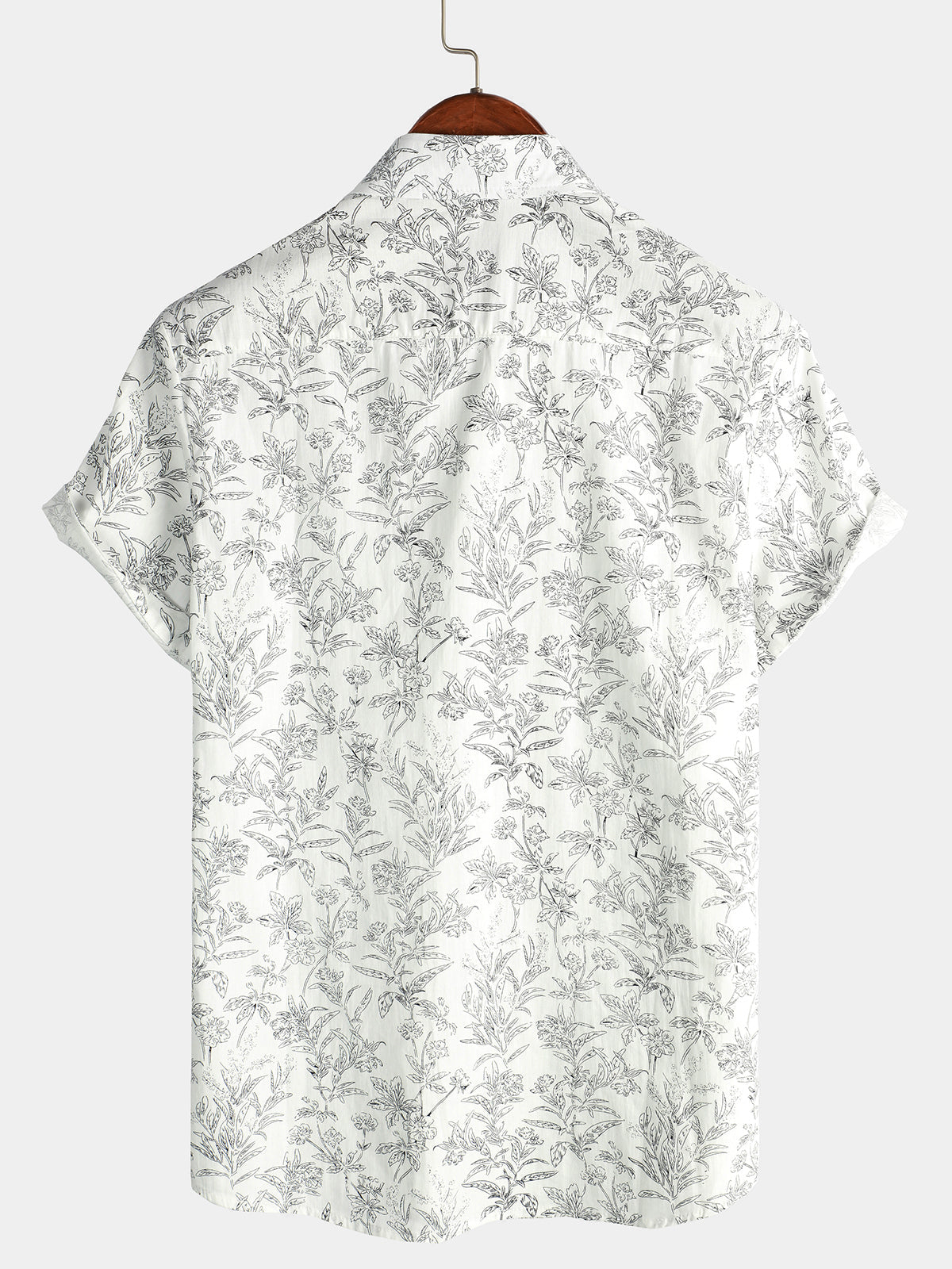 Chemise hawaïenne en coton pour homme à manches courtes - image 6