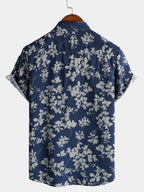 Chemise hawaïenne en coton pour homme à manches courtes - image 8